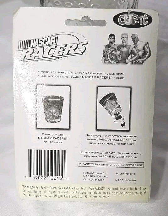 Nuevo 2000 Nascar Racers Fox Kids Cup-It con figura extraíble Foto 4 de 4