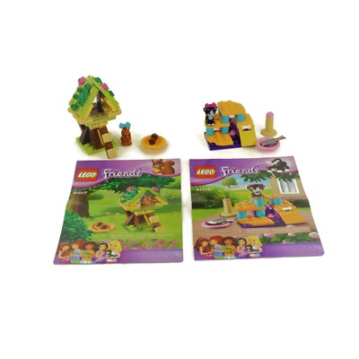 LEGO Friends Squirrel's Tree House 41017 Cats Playground 41018 with Instructions