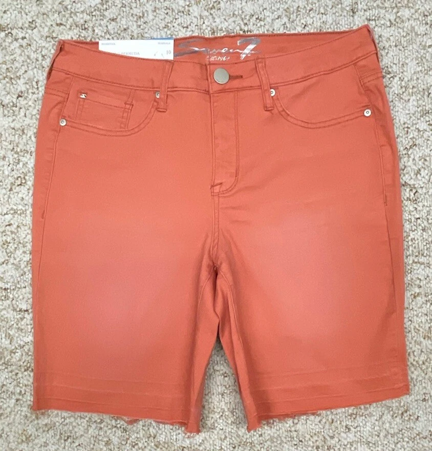 Seven7 Jeans Plus Weekend Bermuda Denim Shorts In Radiant