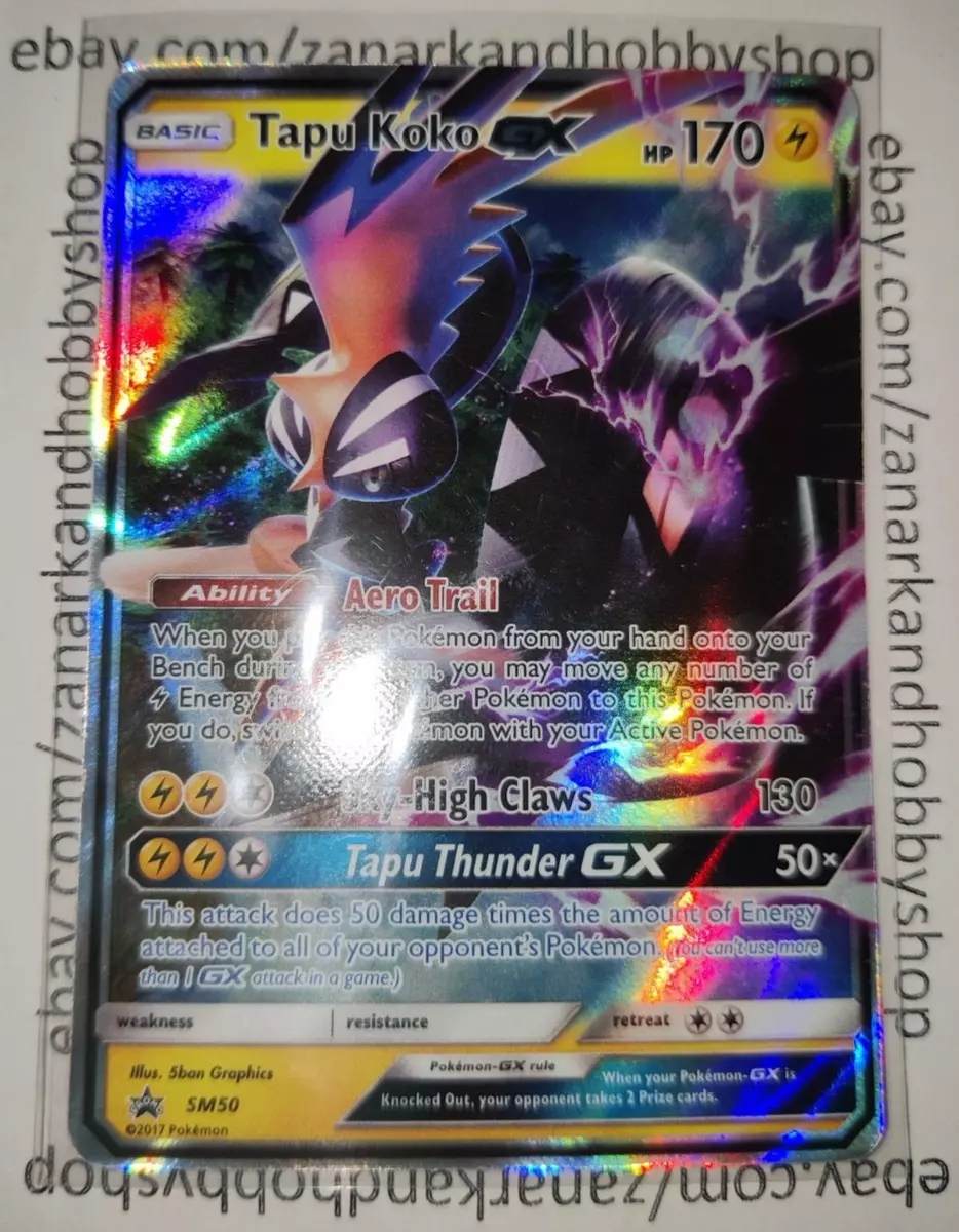 Tapu Koko GX - SM50 - Shiny Tapu Koko GX Box Promo - SM Black Star