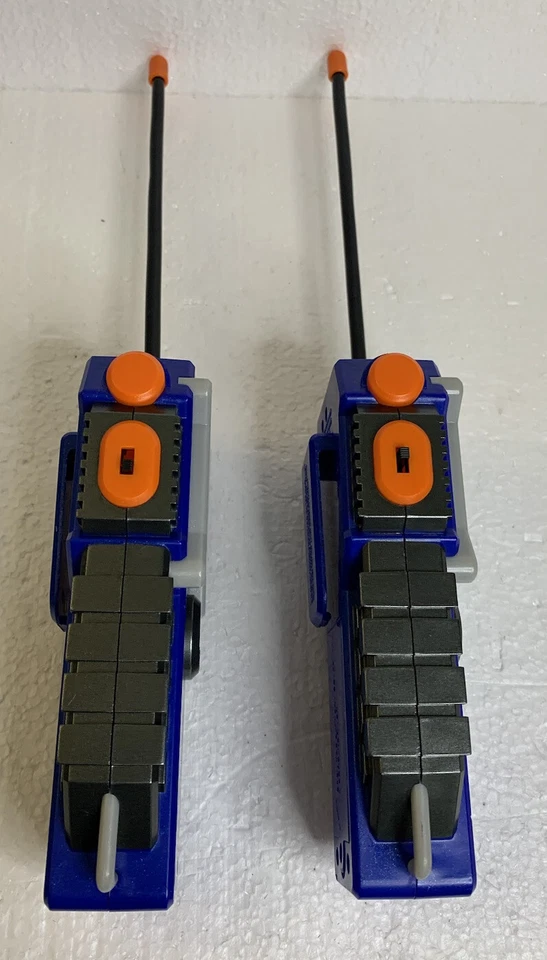Nerf Walkie Talkies Blue Gray & Orange Works Great - Image 3 of 4