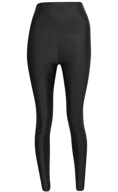 Womens Disco Leggings Ladies High Waisted Shiny Dance Trouser Club Wear Pants UK - Image 3 of 4