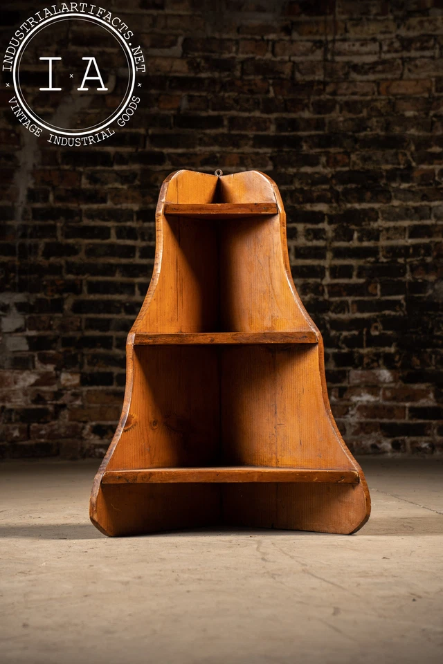 Estante esquinero vintage de pino Foto 2 de 4