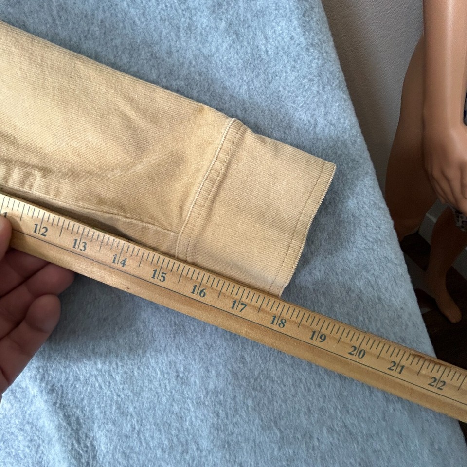 Rubbish Brand Jacket yellow Corduroy Size Medium Pockets Buttons Pearl