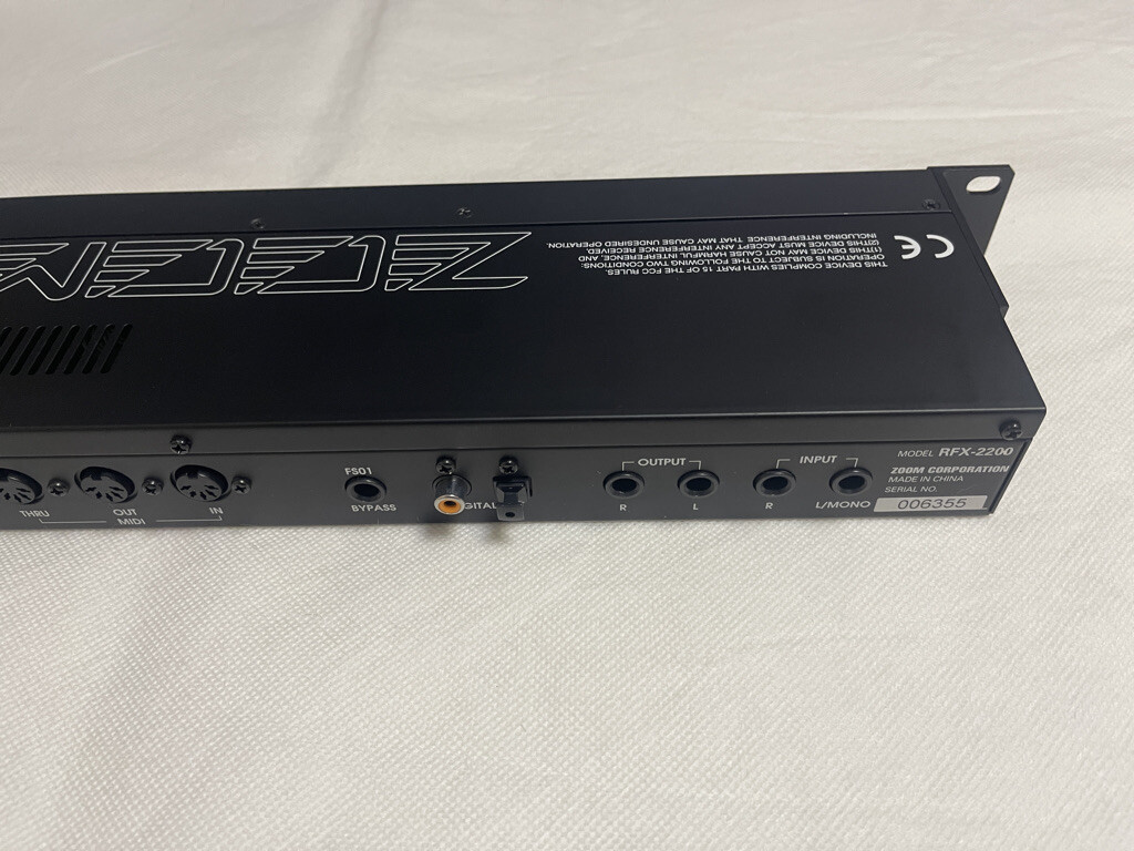 ZOOM RFX-2200 ZOOM RFX-1100 デジタル・リバーブ＆マルチエフェクト
