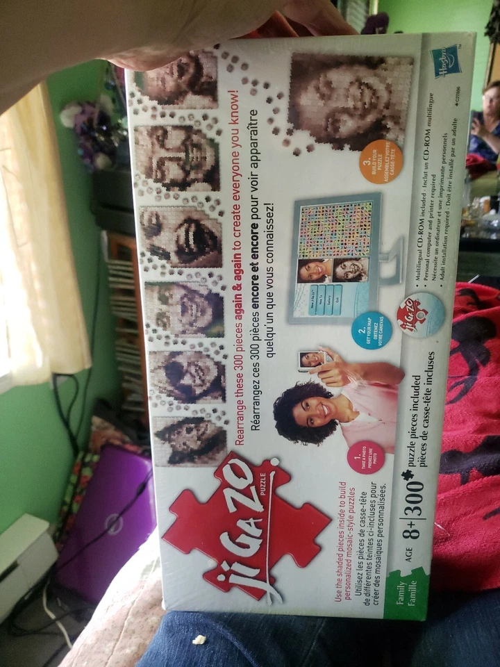 Nuevo rompecabezas fotográfico Ji Ga Zo personalizado 300 piezas CD Rom Hasbro.  ¡Sellado! Foto 3 de 4