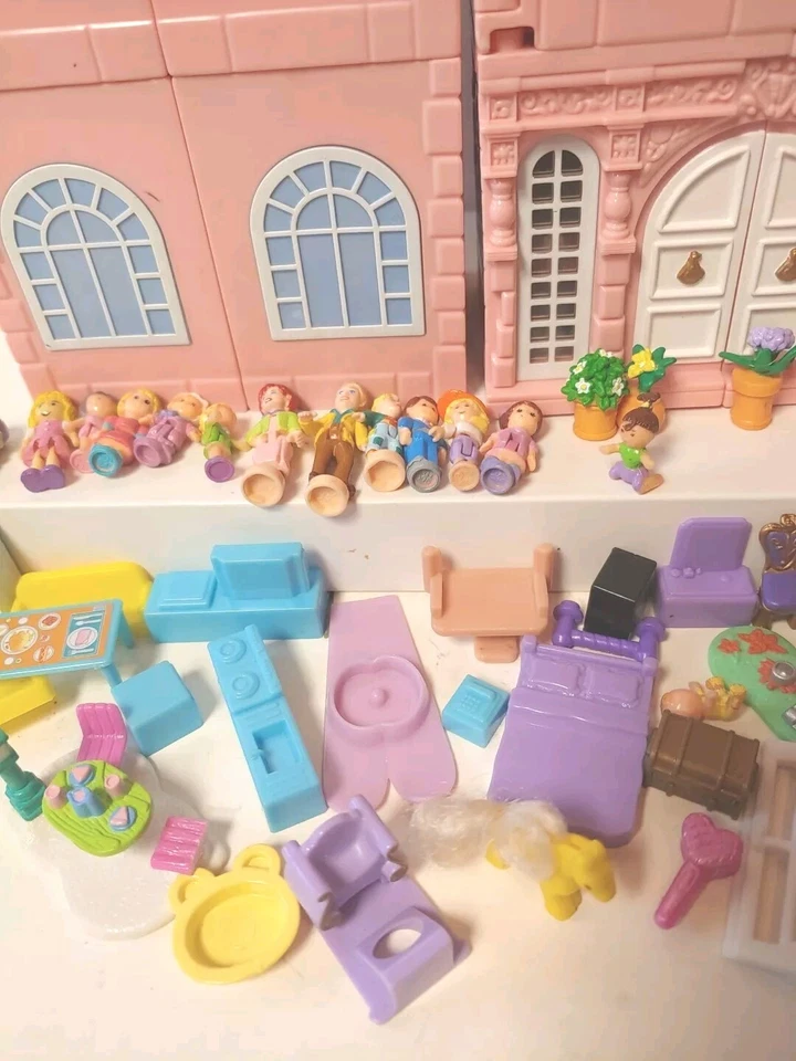 Vtg.  Mattel Polly Pocket - 1999 Deluxe Mansion Dream Builders Incomplete Read - Image 4 of 4