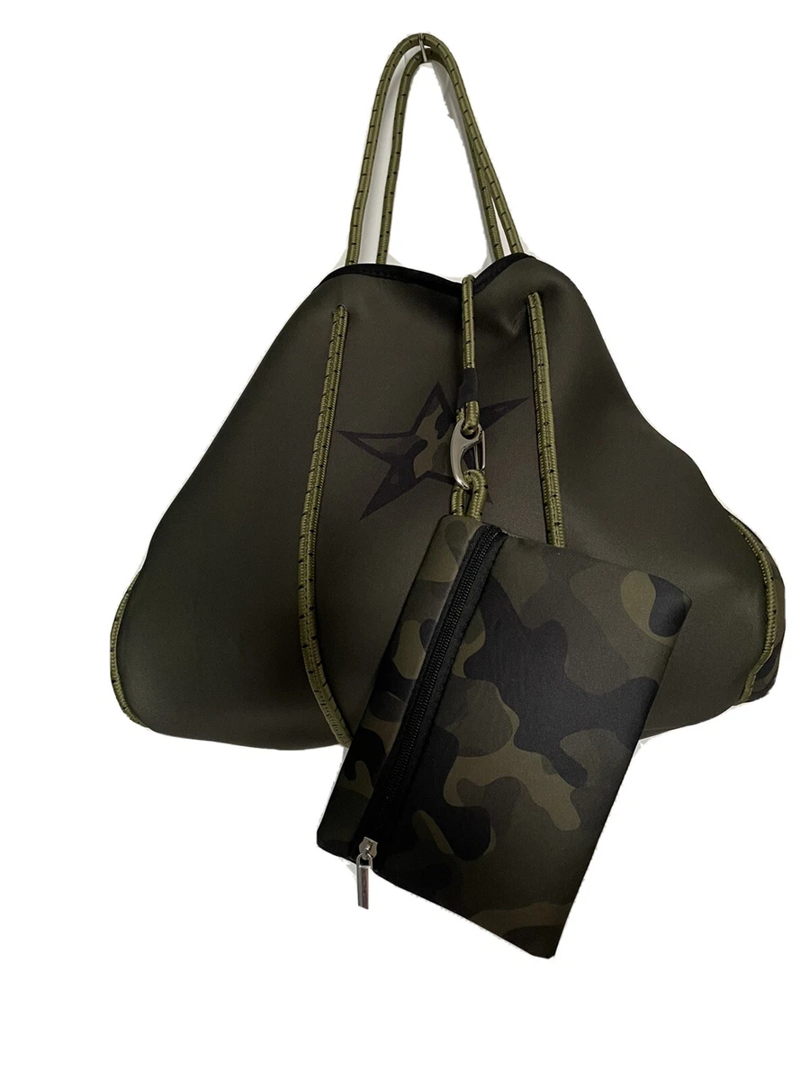 Green Camo Neoprene Tote 