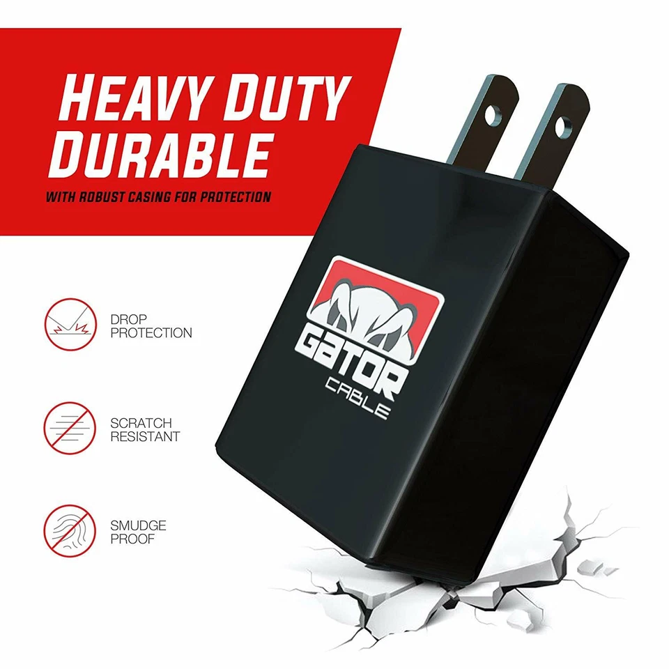 Home Wall Charger Plug Power Adapter 2 USB Port 10W Phone Fast Charge US Outlet - Image 4 of 4