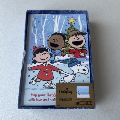 NEU Peanuts SNOOPY May Your Christmas Shine Bright 18 CHRISTLICHE Weihnachtskarten