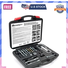 Master Steering Wheel & Lock Plate Puller Kit 16-Piece Car Repair Tool Set