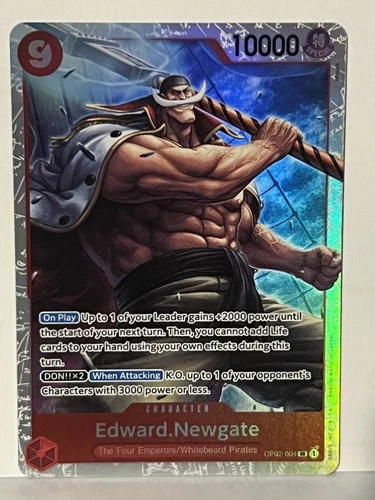 Edward.Newgate (004) SR OP02-004 Paramount War NM One Piece Fast Ship