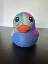 New TikTok Viral Squeeezy Jumbo Squishy Duck Tie-dye Sensory Toy