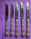 Gorham Strasbourg Sterling Silver Dinner Knives, 9", Lot of 5.