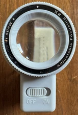 Unbranded, Adjustable Focusing 8x Viewer, W/ Light, Good Condition 