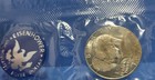 1974-S U.S. Eisenhower Silver Dollar w/Blue Envelope + COA — photo 2