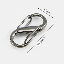 30Pcs Zipper Clip, Alloy Dual Opening Zipper Clip Theft Deterrent, Black