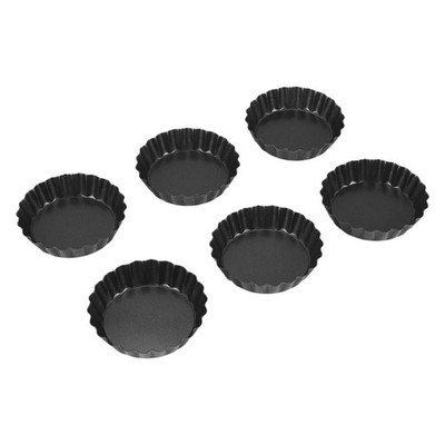6 Stück Eier Tarte Formen, 3 Zoll Tarteformen Abnehmbarer Boden, Cupcake Kuchen9379