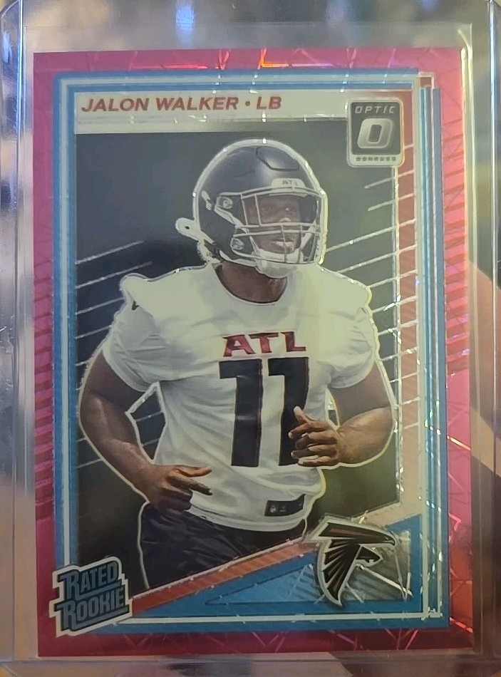 2025 Donruss Optic Jalon Walker Rated Rookie Pink Velocity /99