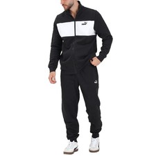 TUTA Uomo Invernale PUMA Felpata S M L XL Nero Cotone Zip completa sportiva