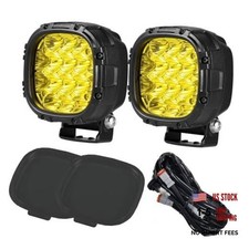 4 Inch Pair 160W 18800LM Fog Lights Offroad Pods Super Bright Driving Amber