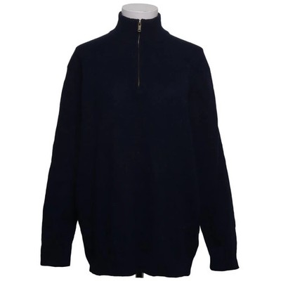 Woolovers, Strickpullover, Größe: XL, Blau, Wolle, Einfarbig, Rippenstrick #odo
