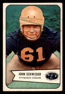 1954 Bowman John Schweder #25 PR (Filler)