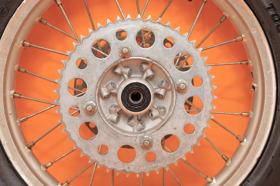 Juego de radios de llanta de buje de rueda delantera trasera 1991 90-97 KX80 KX 80 OEM 14/17 Foto 4 de 4