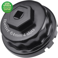 Heavy Duty Oil Filter Wrench For Toyota Lexus 64mm 14 Flute 7075 Aluminum
