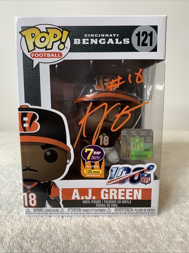 Funko Fútbol A.J. VERDE #121 7BAP 125 PIEZAS Firmado AJ GREEN JSA - Imagen 2 de 14