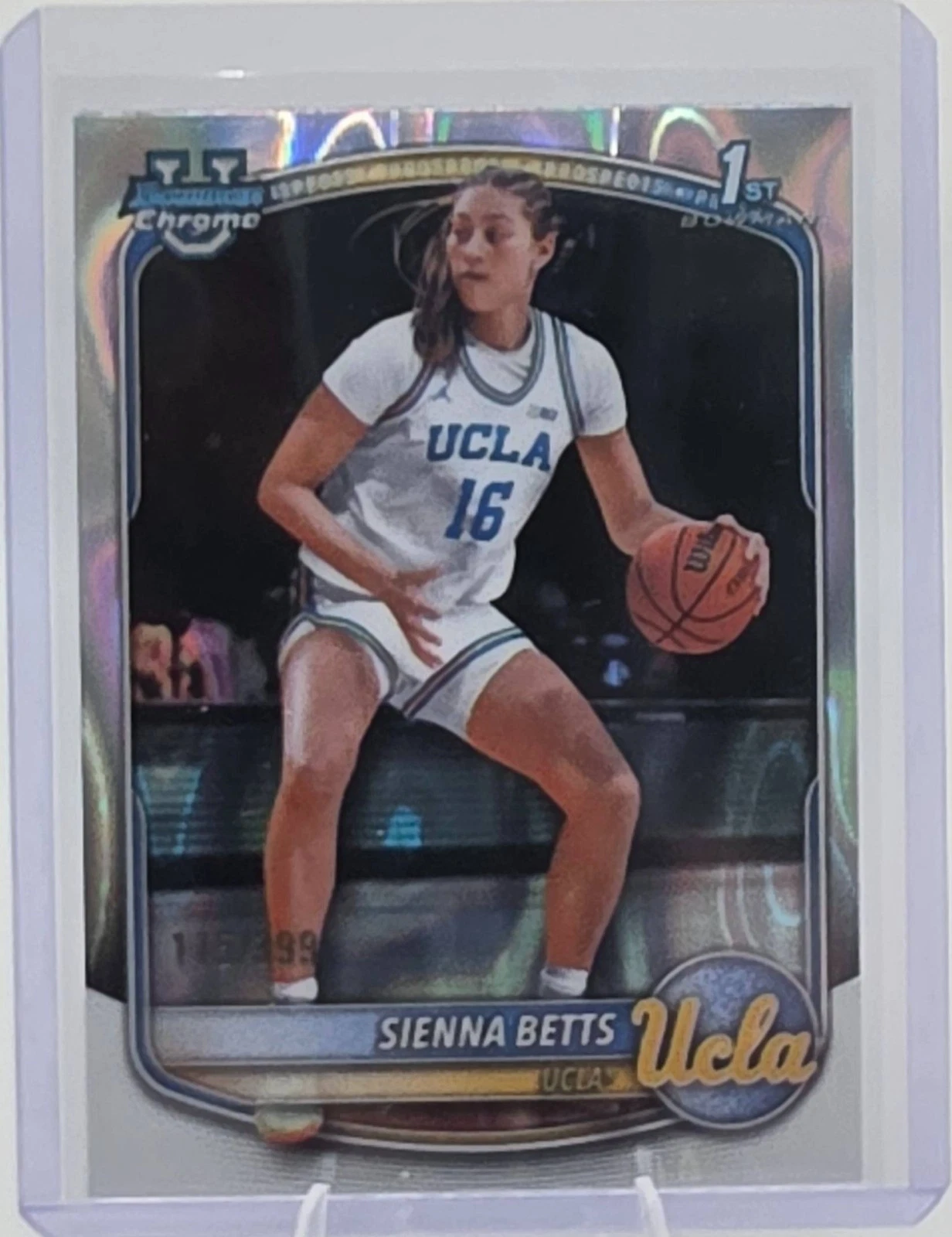 2025-26 Bowman Chrome Prospects Sienna Betts #BCP-13 Lava Refractor /399