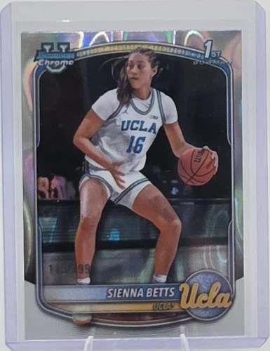2025-26 Bowman #BCP-13 Sienna Betts Chrome Prospects Lava Refractor #/399