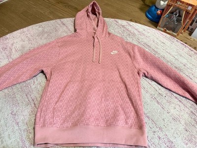 Nike Men's Monogram Club Fleece Pullover Hoodie Size S, Red