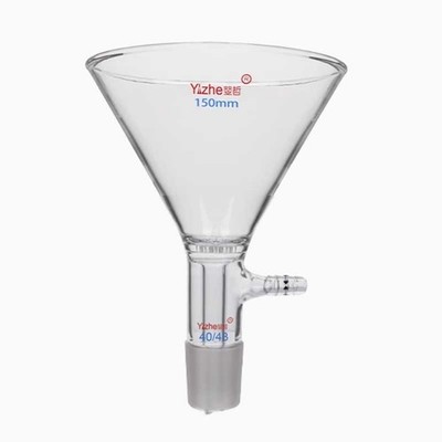 150ml Transparent Glass Filter Funnel with 40/45 Standard Joint School Lab Use
