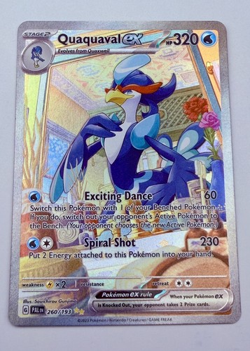 Quaquaval ex 260/193 Sv02: Paldea Evolved Special Illustration Rare SIR Holo NM
