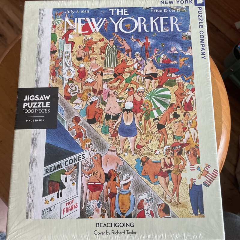 The New Yorker 1000 Piece Puzzle BEACHGOING 1939 Magazine Cover  19x26  NEW