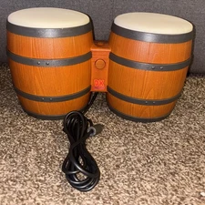 Nintendo Donkey Kong Bongos Drum KONGA WII WIRED GAMECUBE Tested