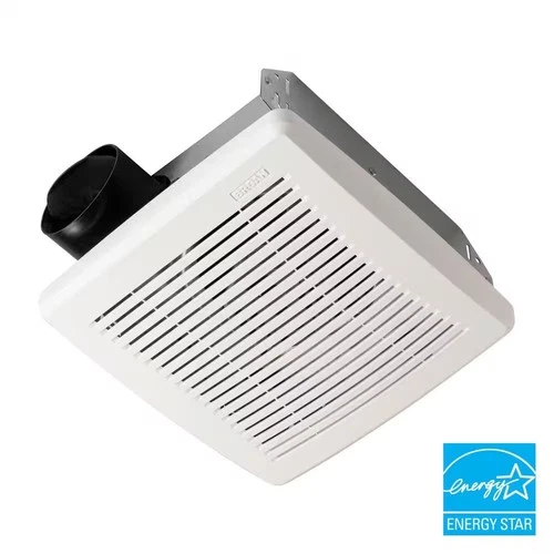 Broan-NuTone 50 CFM Ceiling Bathroom Exhaust Fan with No‑Cut Installation, Quiet