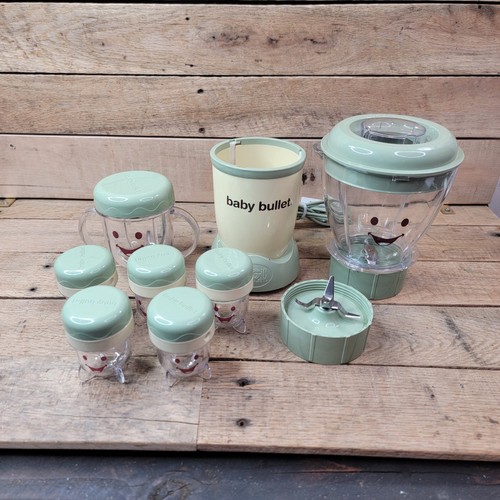 Magic Bullet Baby Bullet Set Baby Food Making Kit Blender Processor Cups & More 
