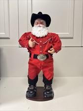 Holly Jolly Rock 62000 10 in Singing Hip-Swingin' Santa Cowboy