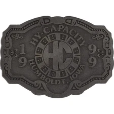 Hy-Capacity Humboldt Iowa Machinery Equipment 1990s Nos Vintage Belt Buckle