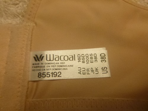 WACOAL Style # 855192 Basic Beauty UW Full Figure Seamless Sz 38D Beige Bra (30) - Picture 5 of 5