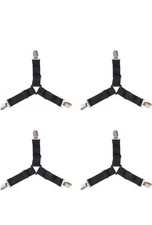 4-20x Triangle Fitted Sheet Strap Clips Grippers Mattress Bed Suspenders Holder