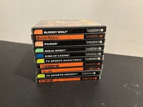 NEC TurboGrafx16 Console with OEM Controller 10 Games In Cases and Hookups Works