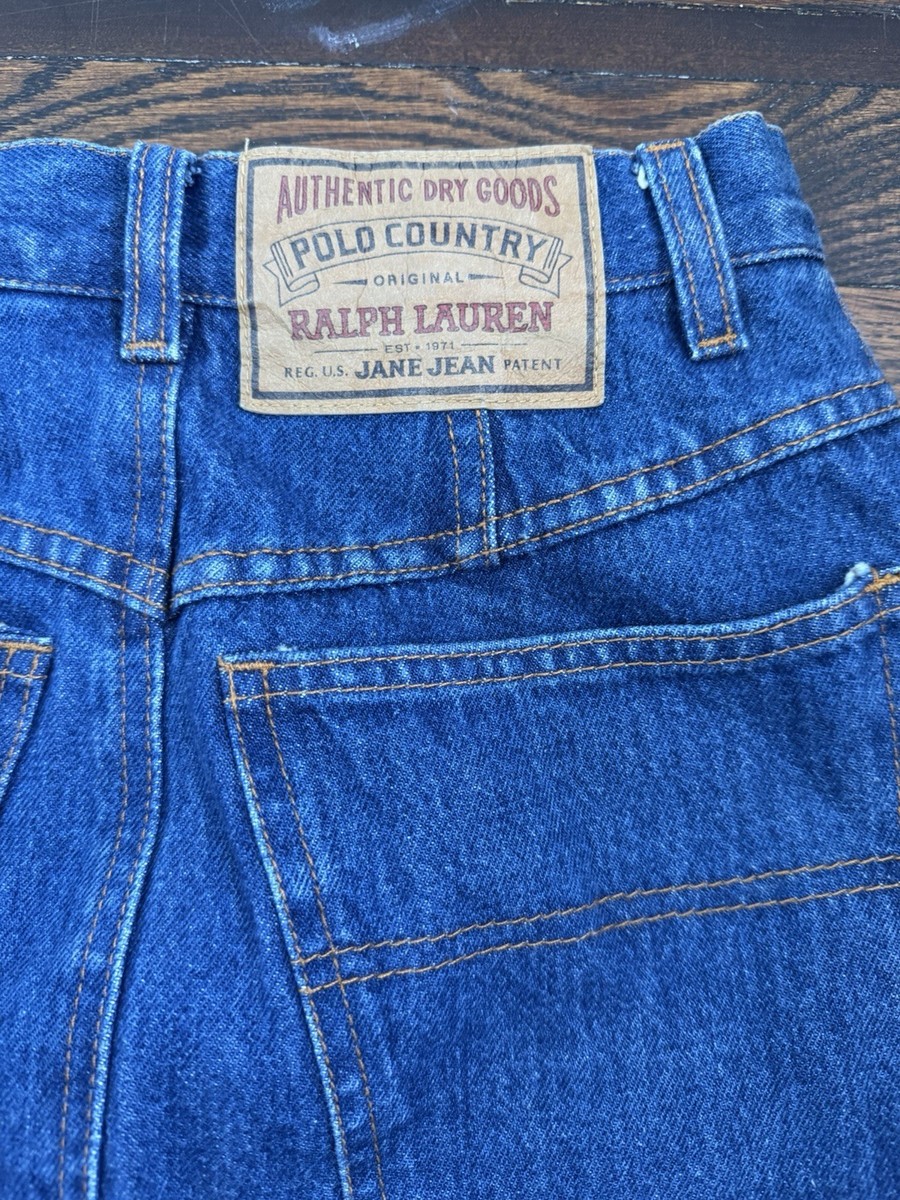Vintage Polo Ralph Lauren Country Women's Denim Long Skirt USA