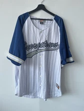 Vintage Tank Georgetown Hoyas Jersey Mens 2XL NCAA Baseball Pinstripe Tank Top