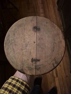 Antique Vintage Primitive Wood Wooden Stoneware Crock Lid