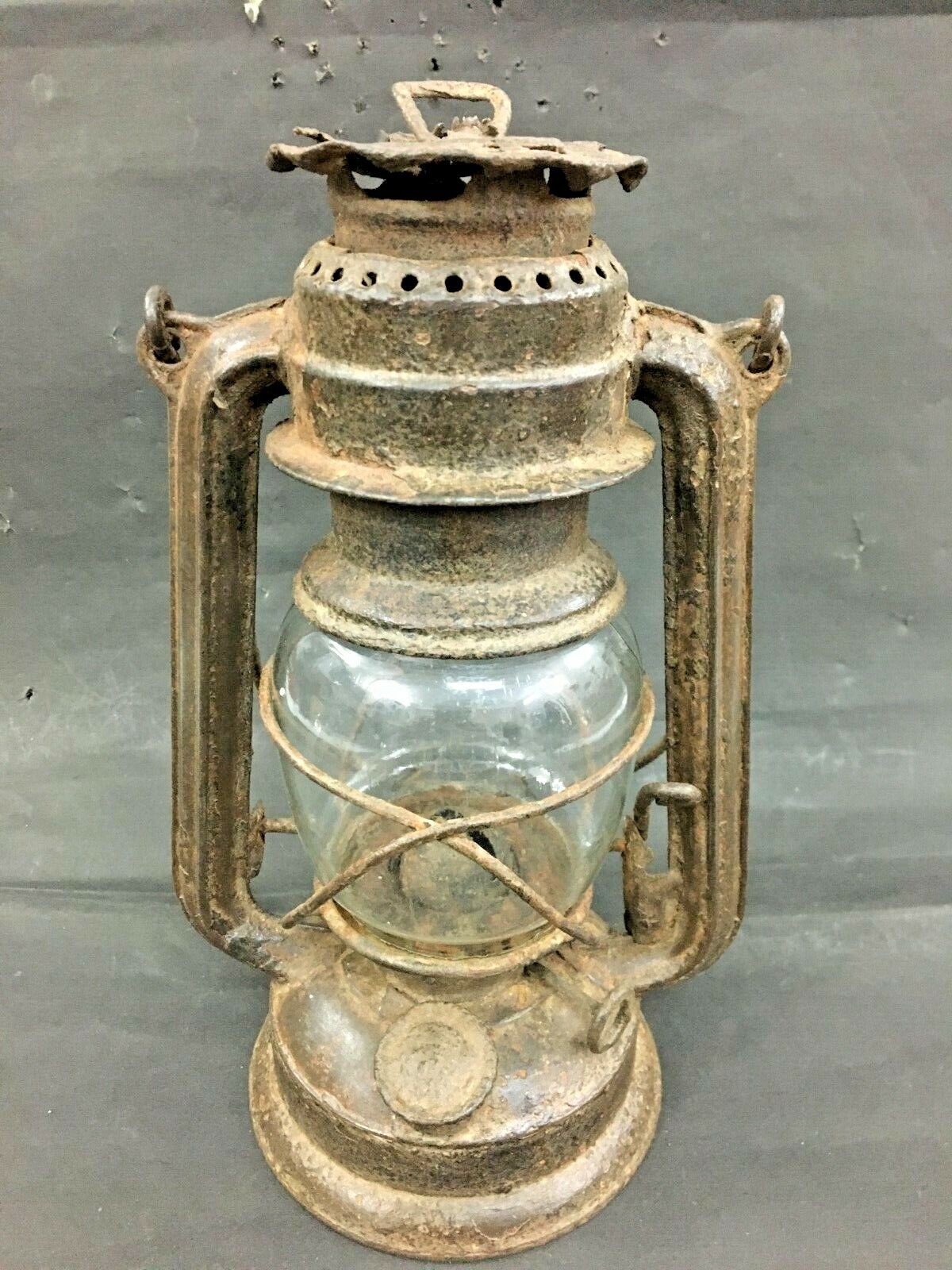 OLD VINTAGE FEUERHAND No.275 Kerosene Oil Lantern OLD Original Glass /GERMANY