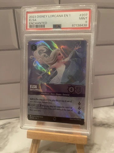 Elsa Enchanted Spirit of Winter - 207/204 - Disney Lorcana - PSA 9