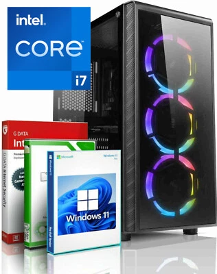EXO-GAMING GAMING PC Windows 11 Intel i7 8 Threads 3.90GHz 32GB RAM RX 580 8GB 1TB SSD